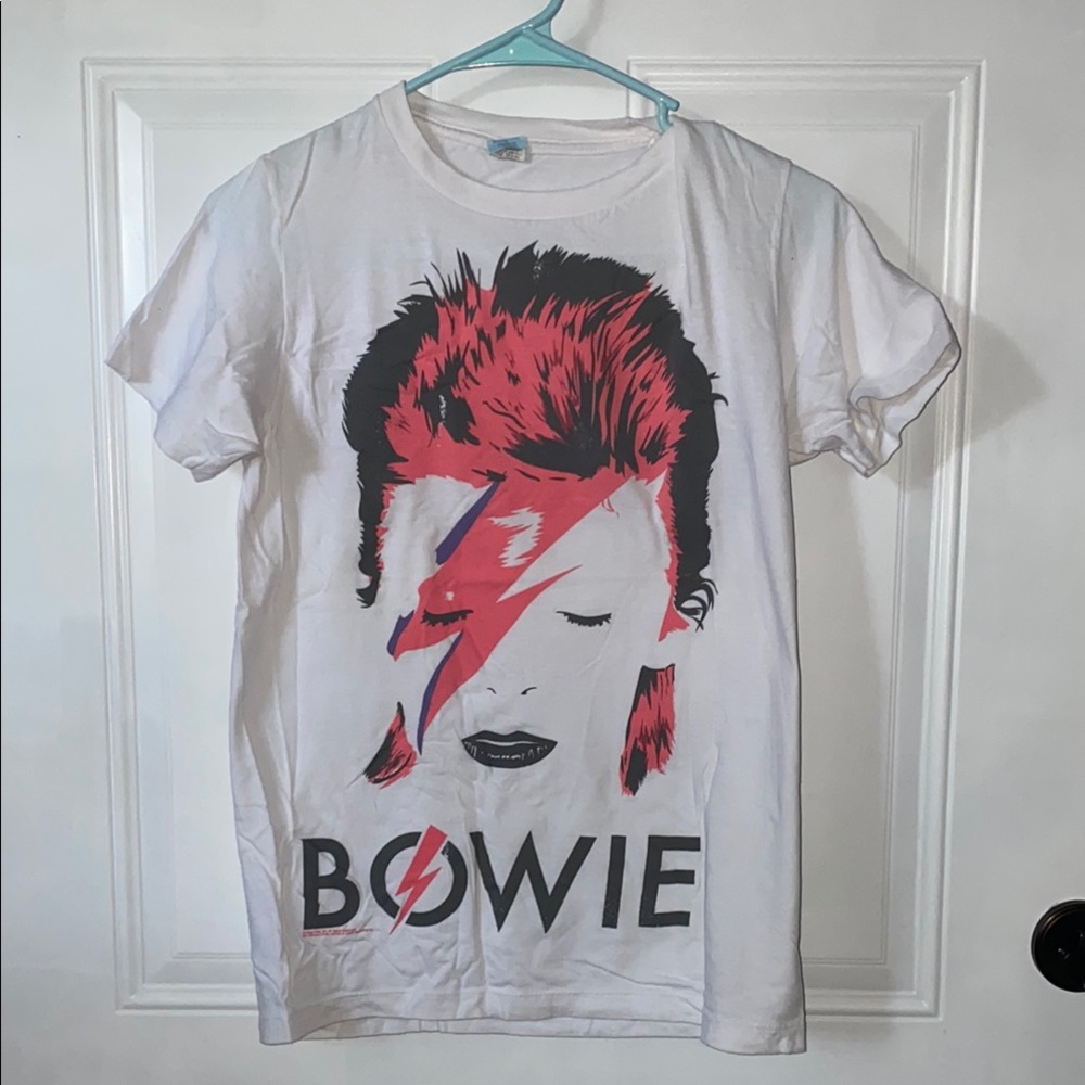 White David Bowie Graphic T-Shirt